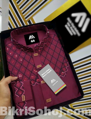 Cotton Panjabi with China Snap Button  Trendy & Comfortable